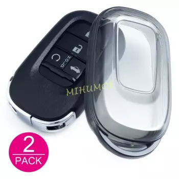 Черный прозрачный автомобильный брелок для ключей, чехол-брелок для Honda Civic 11th Accord CR-V HR-V Pilot Vezel ZR-V 2023-2025, аксессуары
