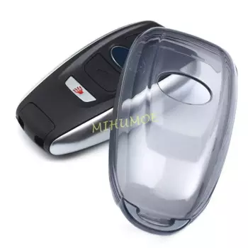 Черный прозрачный автомобильный брелок для ключей, чехол-брелок для Subaru Forester Crosstrek Impreza XV Outback Ascent Legacy BRZ WRX