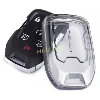 Черный прозрачный брелок для ключей, чехол-держатель для GMC, пригородный аксессуар для GMC Sierra надлежащей местности, Yukon, Chevrolet, Silverado, Tahoe