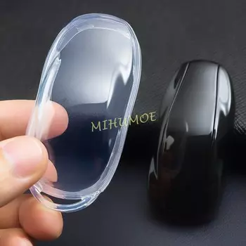 Черный прозрачный брелок для ключей Tesla Model 3 Y S 2012-2023