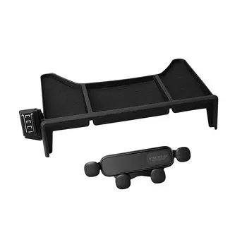 Черный ящик для хранения центрального экрана управления с треугольным стабильным держателем для телефона, подходит для Chery JETOUR T2 2023-2024, автомобильные аксессуары