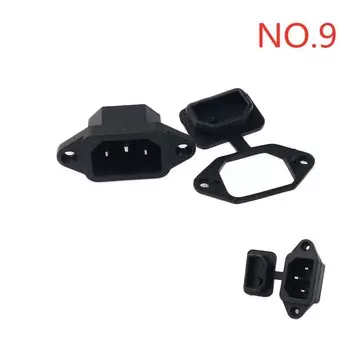 Черный разъем питания IEC 320 C13