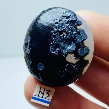 Черный Сардоникс Агат Alxa Gobi Eye