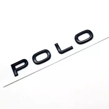 Черный, серебристый, хром, 3D ABS POLO, наклейка на задний багажник, Стайлинг автомобиля, кузов, боковое крыло, значок, буквы, эмблема, маркировка, наклейка с логотипом