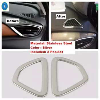 Черный/серебристый комплект для ремонта салона, дверная чаша/кнопка подъема окна/воздушный переменный ток/крышка коробки передач, накладка для Buick Encore GX 2020 2021