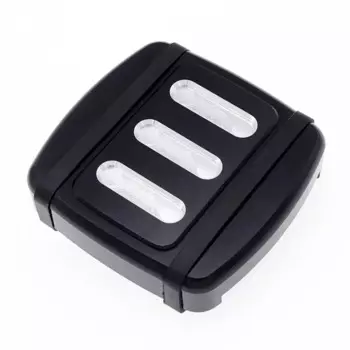 Черный/серебристый мотоциклетный маленький чехол для педали тормоза, алюминиевые подножки с ЧПУ, запасная часть для Harley Dyna Fat Bob FXDF FXDL1993-2020