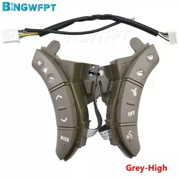 Черный, серый цвет для Toyota LAND CRUISER PRADO 2004 2005 2006-2009, кнопки стайлинга автомобилей 75B037, кнопки управления рулевым колесом