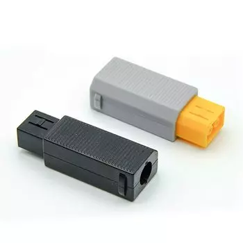 Черный/серый для WII U 2P 180 градусов Штекерный разъем питания адаптер переменного тока