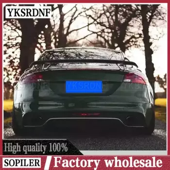 Черный спойлер для багажника из углеродного волокна/ФАП для Audi TT 8J TTS A5 A6 A7 All 2008 - 2011 Автомобильный Стайлинг