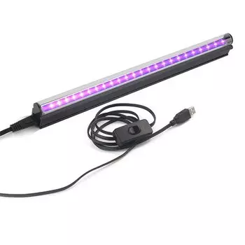 Черный светодиодный ультрафиолетовый светильник USB 5Вт