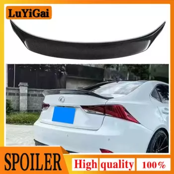Черный/углеродный Автомобильный задний спойлер для багажника губа для LEXUS IS200 IS250 IS350 IS300 2014-2019 AR Style задний спойлер для багажника