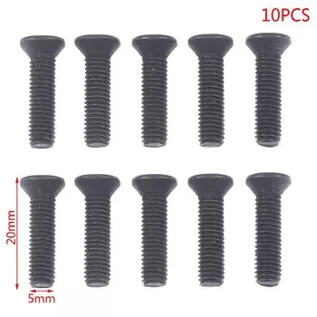 Черный винты адаптера хвостовика сверлильного патрона M5*20 M6*22, 10 шт.