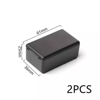 Черный водонепроницаемый бокс из АБС-пластика YQSiNYUE, 2 шт.