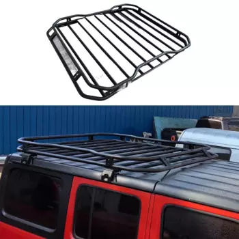Черный Жесткий багажник на крышу для Jeep Wrangler JK JL Gladiator JT 2007 + JL1297
