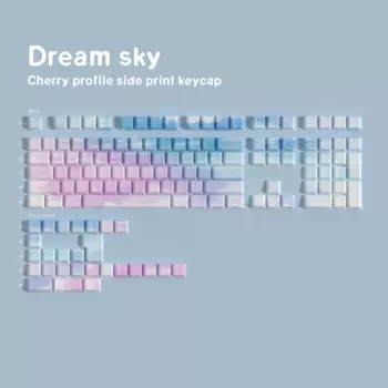 Cherry Keycap в китайском стиле, колпачки для клавиш с подсветкой, PBT, боковая краска для печати, для ISO Gateron MX Switch, механическая клавиатура Rainy75 F75