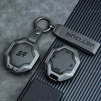 Chery Jetour Traveller Jetour T2 Turn брелок из кожи, сплав, автомобильные ключи, аксессуары, держатель для ключей, чехол для салона, автомобильные детали