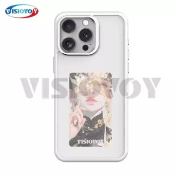 Четырехцветный флуоресцентный умный экран для телефона Iphone 15 14 13 Pro Max, мультяшный чехол для телефона для девушки без батареи, задняя крышка