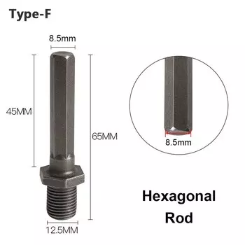 ChgImposs адаптер шатуна 1/2-20UNF 3/8-24UNF черный сталь