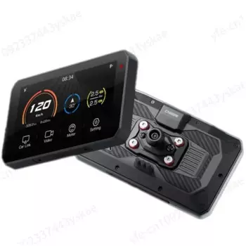 CHIGEE популярный 5-дюймовый Full HD 1080P Автомобильный черный ящик 3 в 1 мотоциклетный видеорегистратор двойная камера