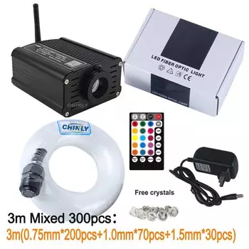 CHINLY Оптоволоконный кабель RGBW 16 Вт с Bluetooth