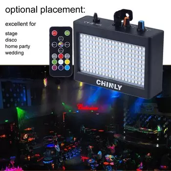 CHINLY Стробоскопическая вспышка 180 LED RGB 35 Вт