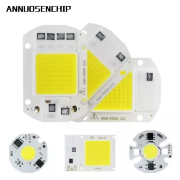 Светодиодный чип ANNUOSENCHIP LED COB 10-50 Вт, 220 В, теплый/холодный белый