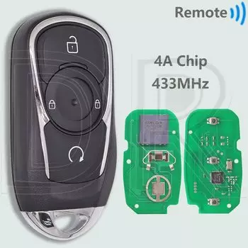 Чип DR 4A 433 МГц бесконтактный автомобильный ключ дистанционного управления для Buick Velite 6