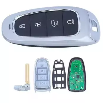 Чип KEYECU 4B 433 МГц ID47 для Hyundai Santa Fe Tucson Sonata 2021 2022 Автоматический умный дистанционный брелок 95440-S1510 L1310 G8010 N9030