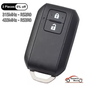 Чип KEYECU с 2 кнопками, 315 МГц, 433 МГц, ID47 для Suzuki Ertiga Jimny SX4 Vitara Swift Splash Wagon R OEM, умный дистанционный ключ 37172M55R40