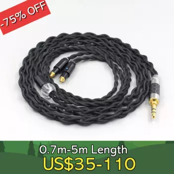 Чистый 99% Серебряный Внутренний нейлоновый кабель для наушников Shure SRH1540 SRH1840 SRH1440 гарнитура для наушников LN007443