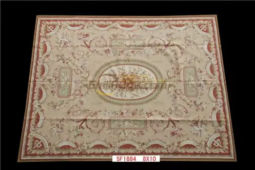 Чистый ручной французский шерстяной коврик aubusson rugs 274CMX366CM 8х10 gc016aubsf1884