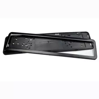 CHIZIYO Европейский, немецкий, русский, 53x13 см, держатель рамки для номерного знака автомобиля из нержавеющей стали с четырьмя винтами, серебристый/черный