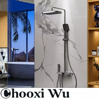 CHOO XIWU-ручка для регулировки роста, многофункциональная душевая кнопка, бытовая душевая головка, набор для ванной комнаты