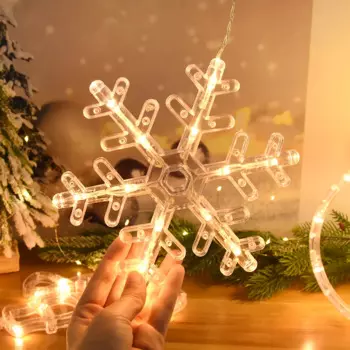 CYZQ Рождественские светодиодные снежинки