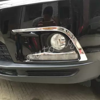 Хромированные накладки на передний бампер, противотуманные фары, аксессуары для Toyota Highlander Kluger 2014-2016