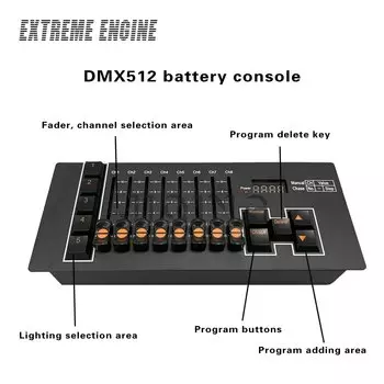 CHUBAN Мини DMX 512 контроллер освещения сцены 40CH