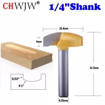 CHWJW горизонтальная корончатая фреза 1/4 дюйма