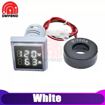 Цифровой амперметр Dmyond 22 мм 0A-100A