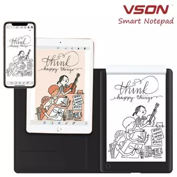 Цифровой блокнот 10moons черный A5