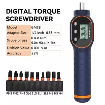 Цифровой динамометрический ключ NITERUS 7.08-70.8 Нм 10 шт.