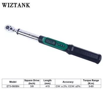 Цифровой динамометрический ключ WIZTANK 1.5-410 Нм