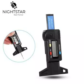 Цифровой глубиномер Nauwkeuriger 0-25 мм синего цвета