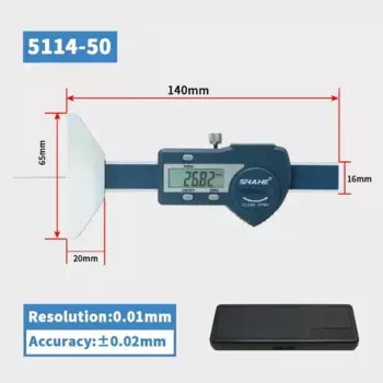 Цифровой глубиномер протектора шин Shahe 0-25/0-50мм