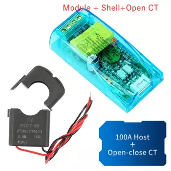 Цифровой измеритель мощности Aideepen PZEM-004T 0-100А 80-260В