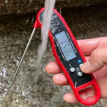 Цифровой Кухонный Термометр для барбекю, электронный прибор для измерения температуры еды, для мяса, воды, молока, духовки, водостойкий