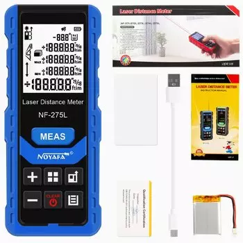 Цифровой лазерный дальномер Noyafa, лазерный дальномер с зеленым лучом, 60/100 м, профессиональный дальномер, высокоточный дальномер