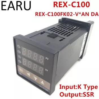 Цифровой регулятор температуры ELESAVEE REX-C100FK02-V * AN DA