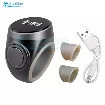 Цифровой счетчик OLED Smart Tasbih Tally для мусульман, кольцо Tasbeeh Zikr, 3-цветное кольцо для молитвы, регулируемый размер 18/20/22 мм