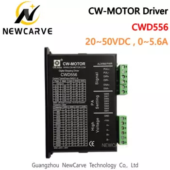 Цифровой шаговый Драйвер CWD556 для Nema23/nema34 шаговый двигатель привода 0-5.6A 20-50VDC NEWCARVE