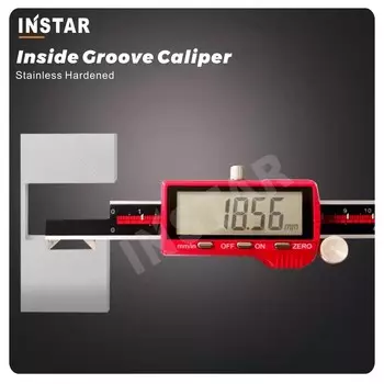 Цифровой штангенциркуль с крючком для установки внутренней канавки 0-150 мм 200 мм, 300 мм 0,01 мм, штангенциркуль с внутренней канавкой из нержавеющей стали